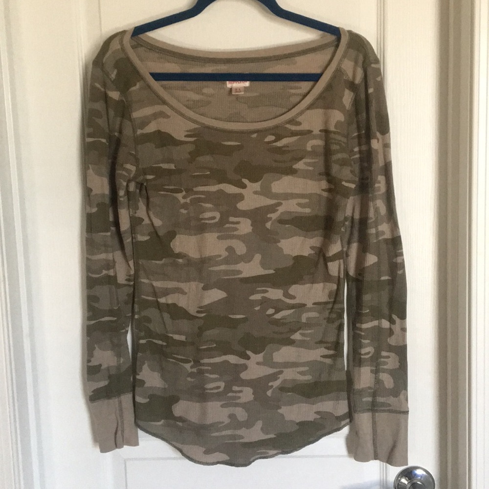 Camo long sleeve shirt